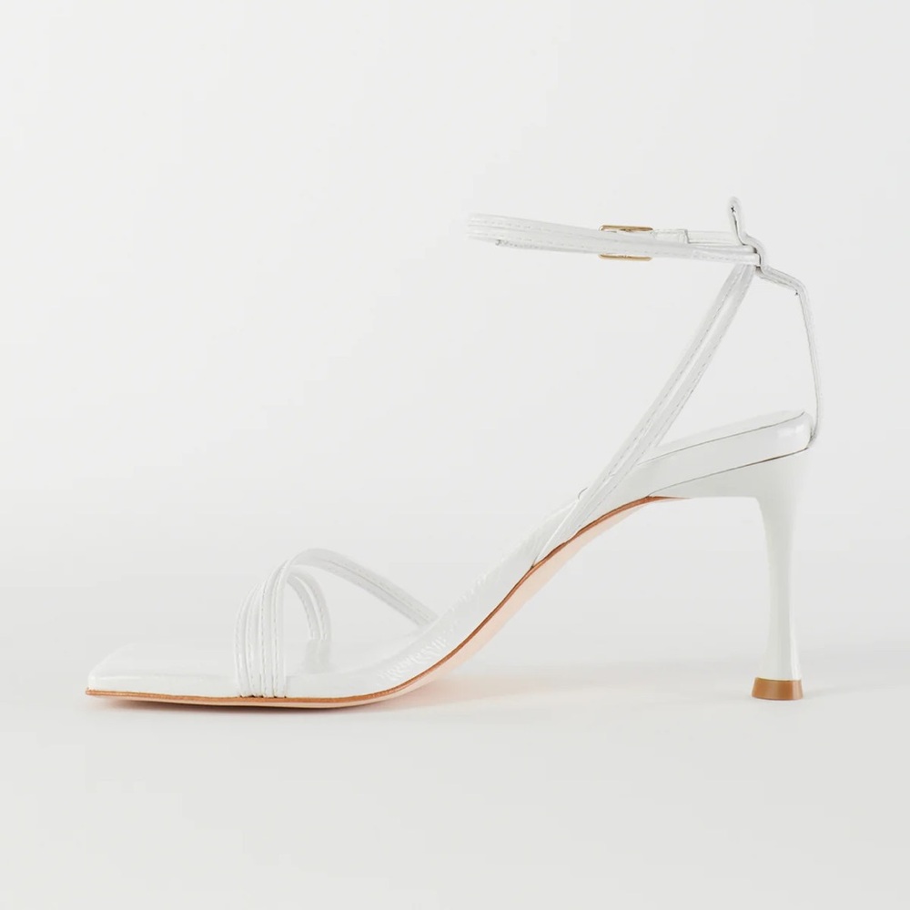 Tibi brand New Guy Naplack Sandal White 38/8 - Picture 5 of 8